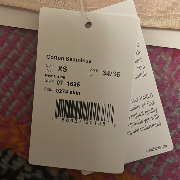 NIB HANRO Cotton Seamless Briefs sz XS - Picture 2 of 9
